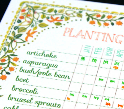 Green Thumb Printable Planting Calendar