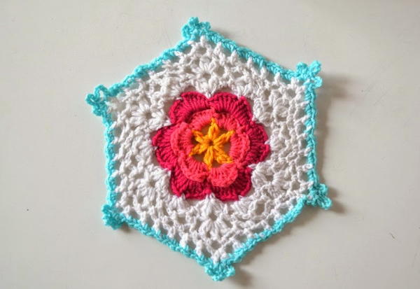 Flower Power Granny Hexagon