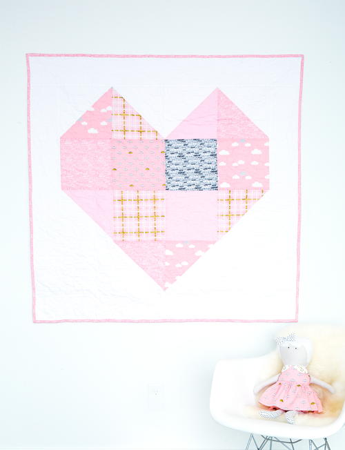 Little Heartbeat Baby Quilt Pattern