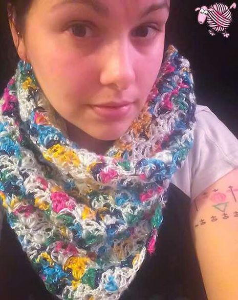 Lazy Shell Crochet Scarf Shawl