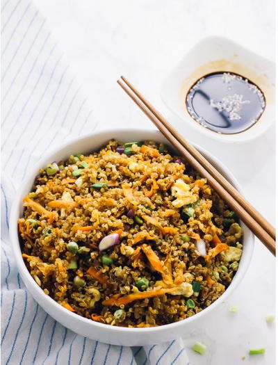 15 Minute Quinoa Fried Rice