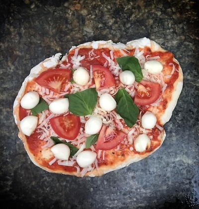 Stone Cooked Margherita Pizza