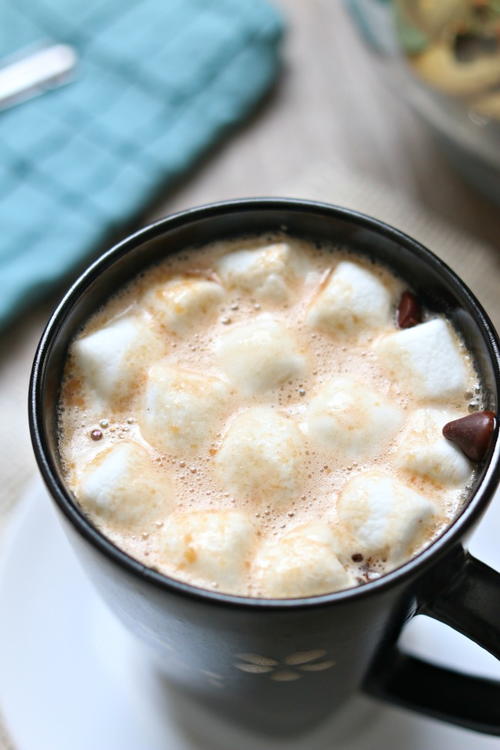 Slow Cooker Creamy Peanut Butter Hot Chocolate