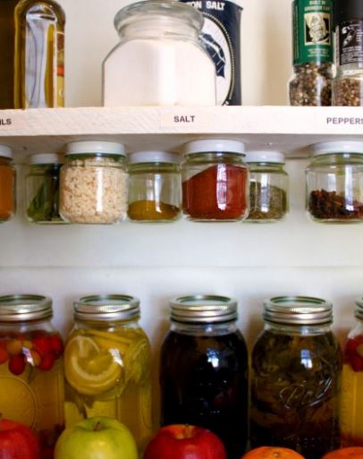 Spice Jar DIY Kitchen Rack