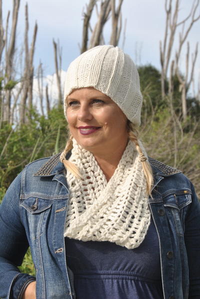 Be So Brave Basketweave Cowl