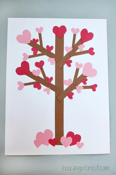 Paper Heart Blossoms Tree