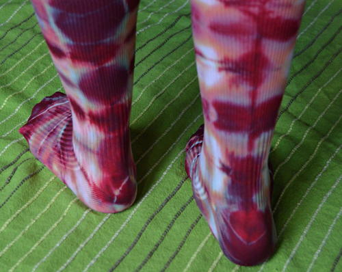 Stovetop Tie Dye Socks Pattern