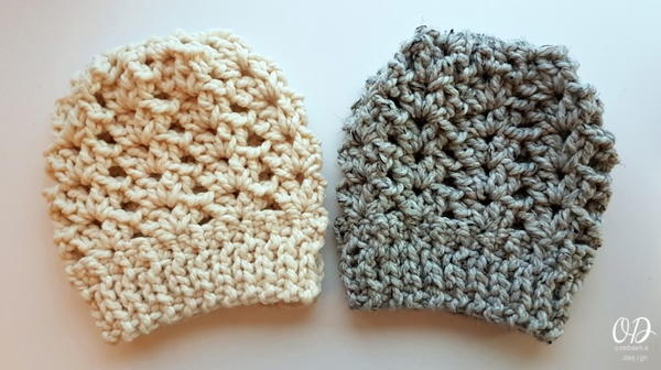 Ponytail or kNOT Crochet Hat