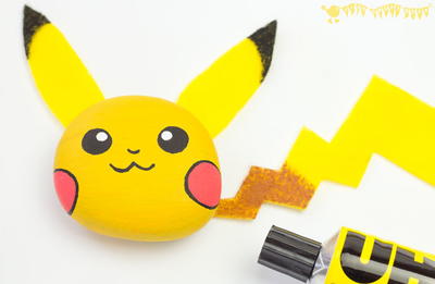Pikachu Pebble Pokemon Craft
