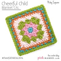 Cheerful Ruby Granny Square