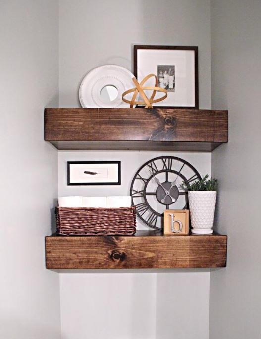 Rustic DIY Floating Shelves Tutorial DIYIdeaCenter.com Rustic DIY Floating Shelves Tutorial DIYIdeaCenter.com