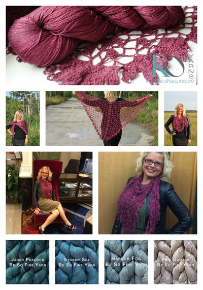 Be So Fine Molten Lava Crochet Shawl