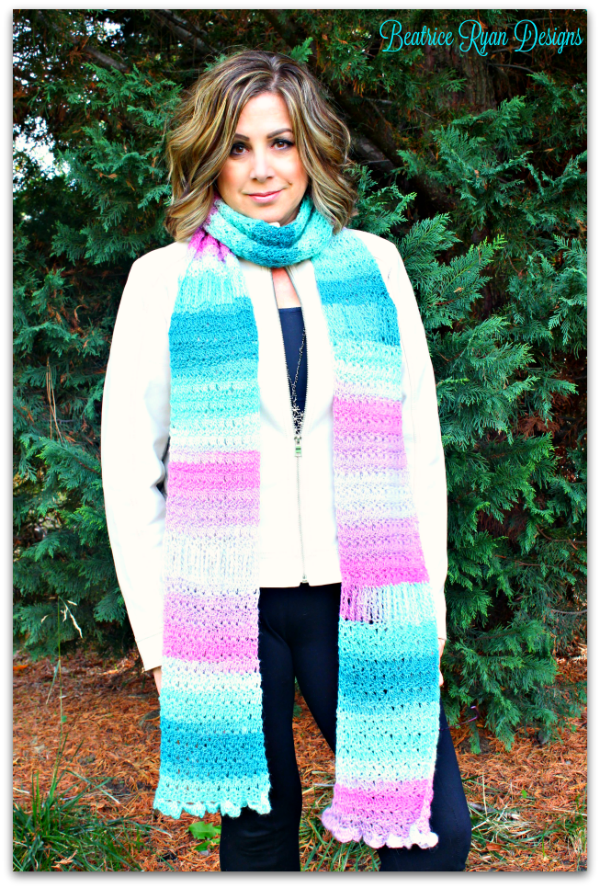 Amazing Grace Super Saturday Scarf | AllFreeCrochet.com