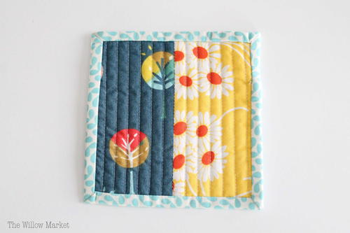 Simple Quilted Coaster Tutorial: Quilting 101