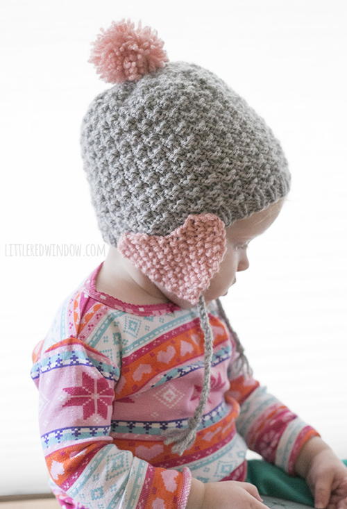 Valentine Heart Earflap Hat