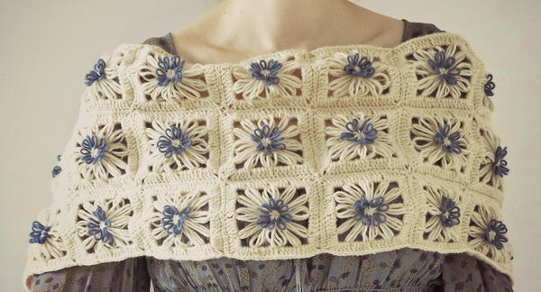 Daisies in the Field Scarf