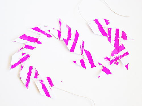 Crepe Paper Painted DIY Party Garland