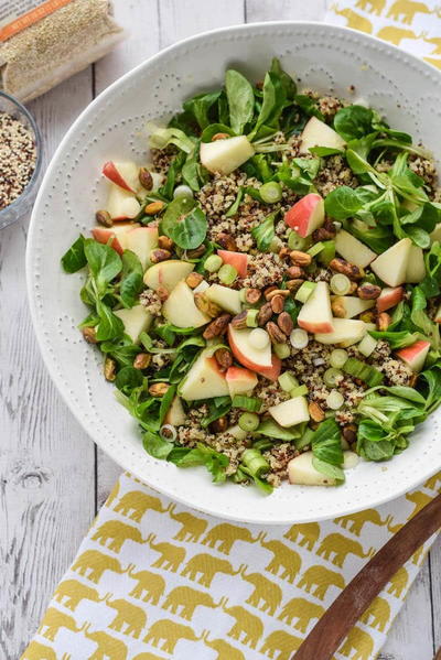 Detox Quinoa Salad with Turmeric Tahini Dressing