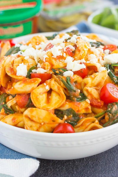 Spinach and Feta Tortellini