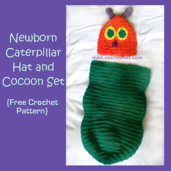 Newborn Caterpillar Hat and Cocoon