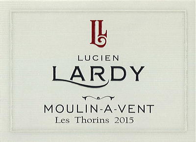 Lucien Lardy Les Thorins Moulin-a-Vent 2015