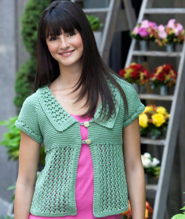 Short 2025 lace cardigan
