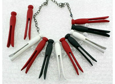 Thrifty Clothespin DIY Necklace