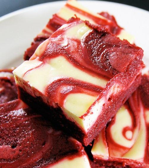 Red Velvet Cream Cheese Brownies