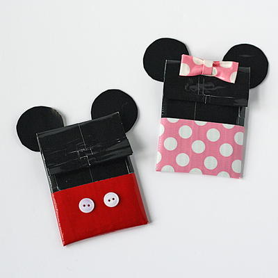 Disney-Inspired Duct Tape DIY Gift Card Holder