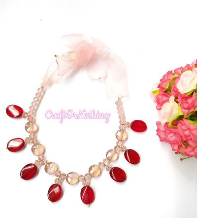 DIY Pomegranate Inspired Necklace