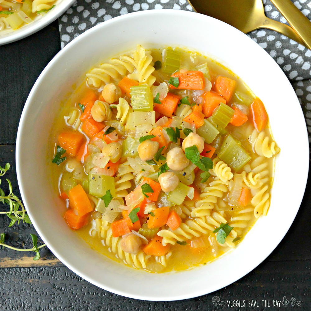 Chickpea Noodle Soup  FaveHealthyRecipes.com