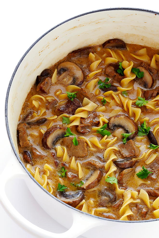 Beef Stroganoff Soup FaveSouthernRecipes