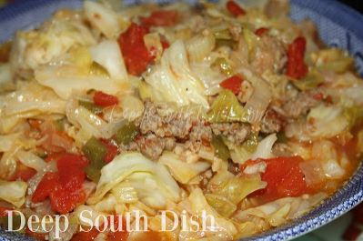 Smothered Southern Cabbage with Sausage