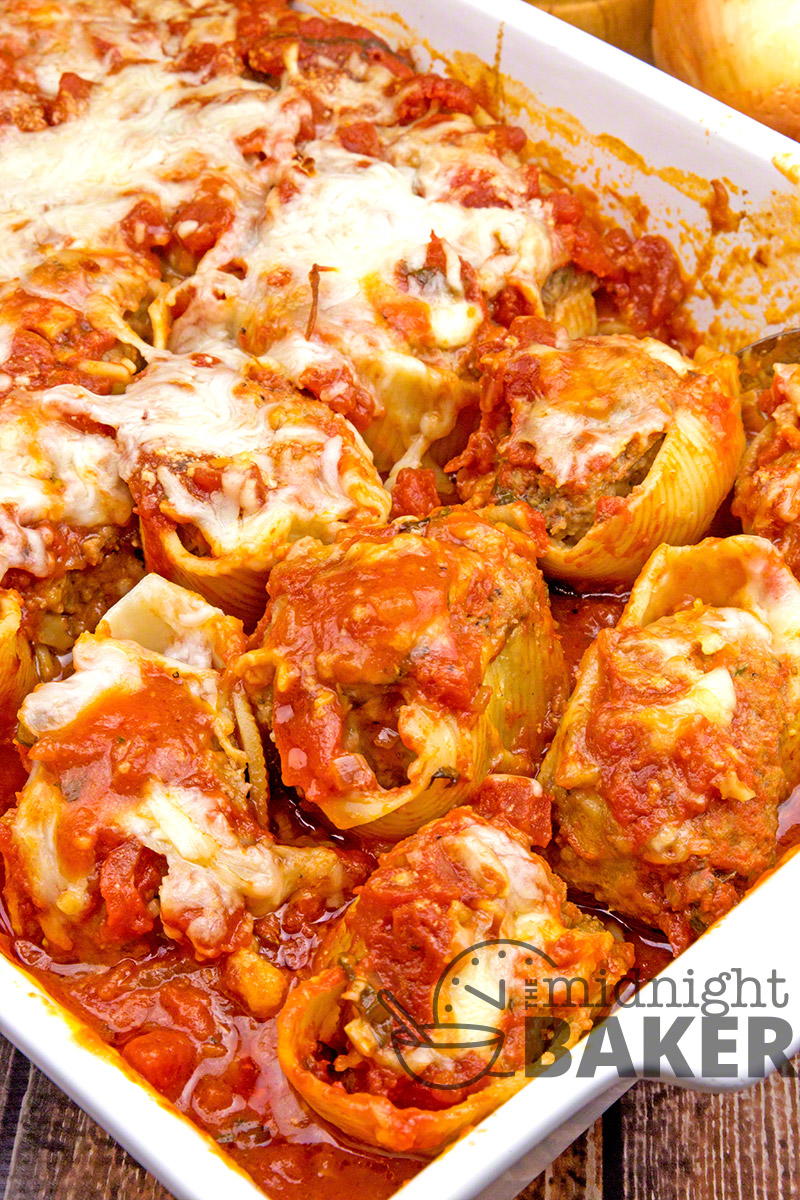 Meatloaf Stuffed Shells Meat Lovers' Stuffed Shells | AllFreeCasseroleRecipes.com