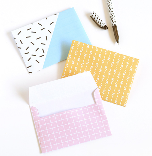 Patterned Printable Envelopes