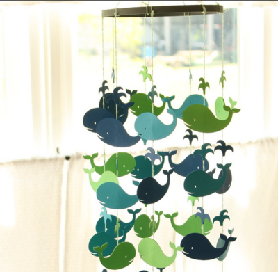 Whimsical Whale DIY Baby Mobile