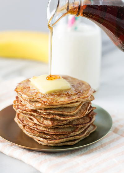 3-Ingredient Healthy Banana Pancakes