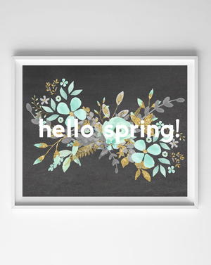 Hello Spring Printable Art