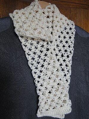 Timeless Solomons Knot Crochet Scarf