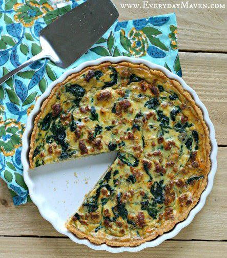 Paleo Sausage and Spinach Quiche