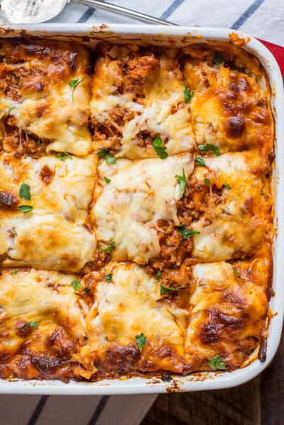 Mom's Cottage Cheese Lasagna