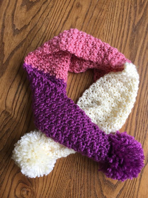 Sweet As Can Be Pompom Scarf