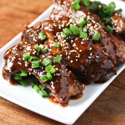 Slow Cooker Saucy Asian Ribs