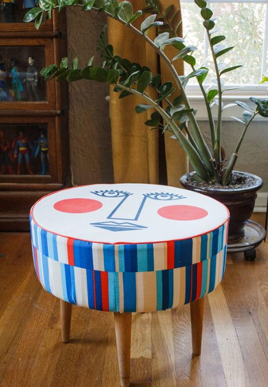 Mid-Century Modern Ottoman Mid-Century Modern Ottoman