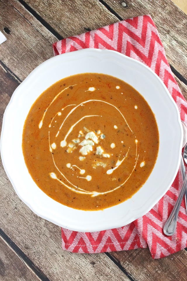 Creamy Tomato & Blue Cheese Soup | FaveHealthyRecipes.com
