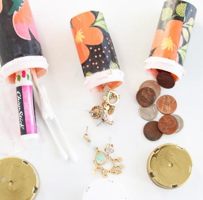 Darling Decoupaged Pill Bottle Craft Idea