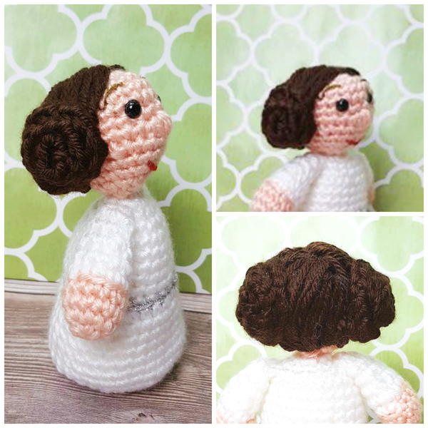 Princess Leia-Inspired Amigurumi