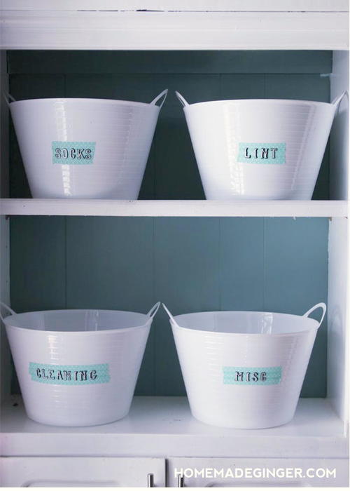 Dollar Store DIY Storage Containers