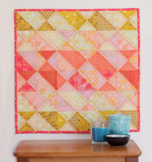 Spring Coral Mini Quilt