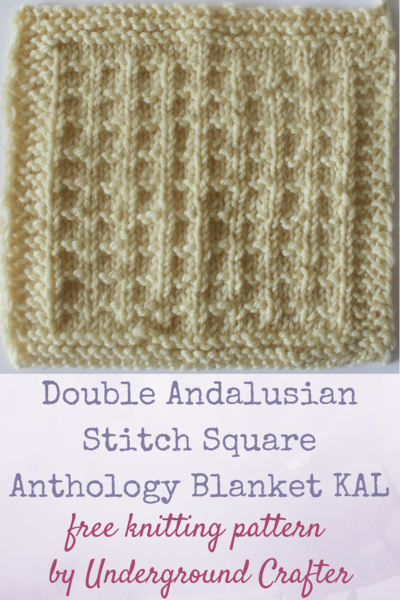 Double Andalusian Stitch Square